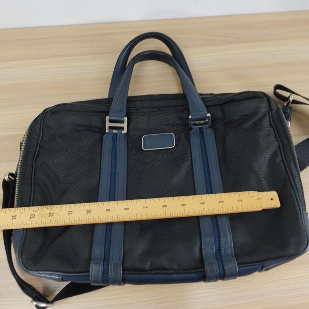 TUMI Bag Adult Black Briefcase Document Purse Japanese‎ Messenger Nylon Business - Picture 6 of 16